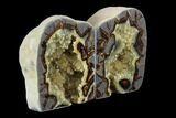 Tall Crystal Filled Septarian Geode Bookends - Utah #94429-3